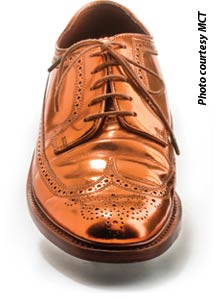copper color dress shoes