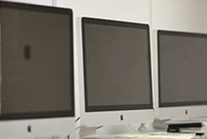 Mac computers in news room