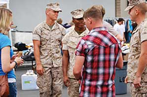 Veterans and public at the special events for veterans on SAC campus