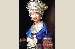 A female model wearing one of the crown jewel full of many spectacular and large diamonds designed by Peter Carl Faberge, commonly referred to Imperial Jeweler to the Tsar of Russia