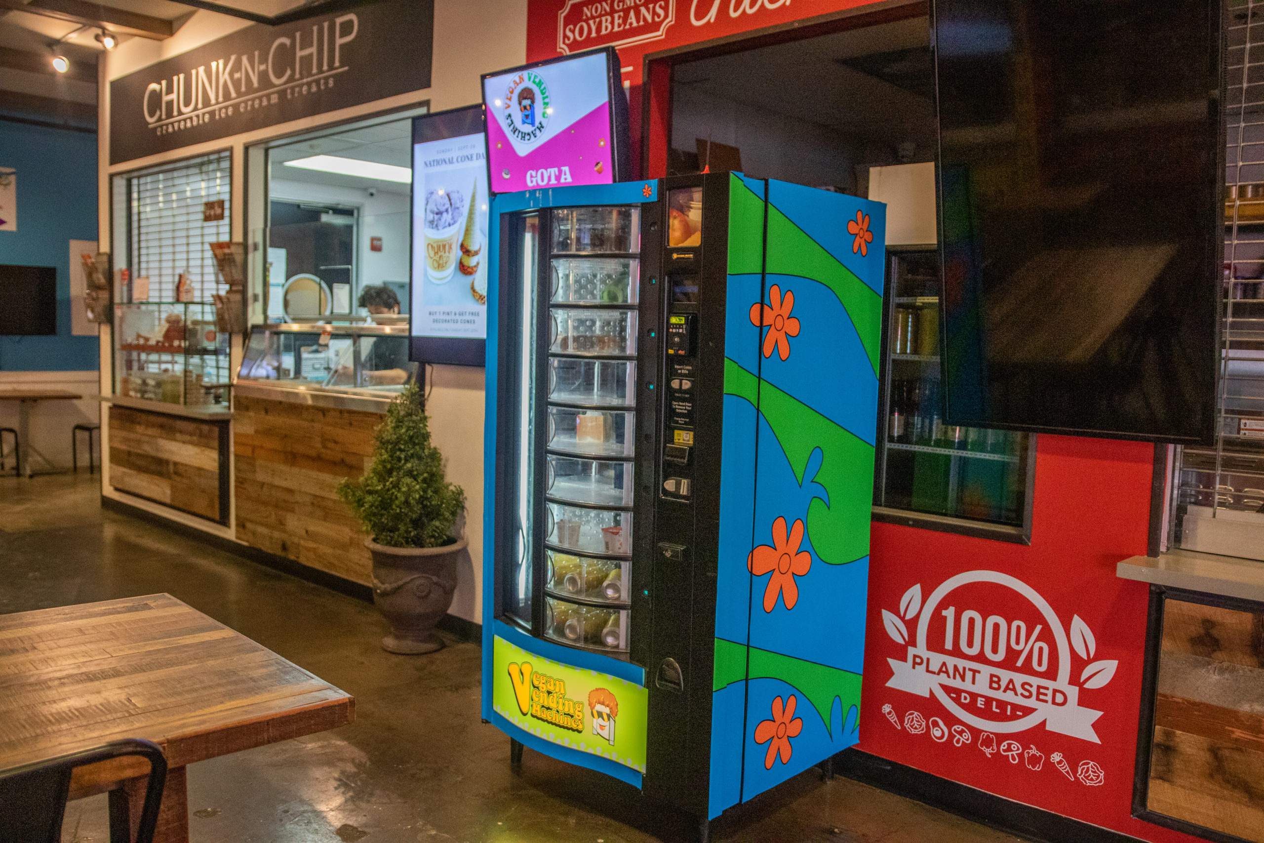 Vegan Vending Machine in Fourth street Santa Ana