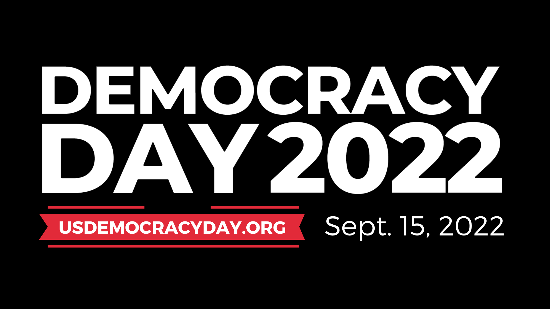 Democracy Day logo black