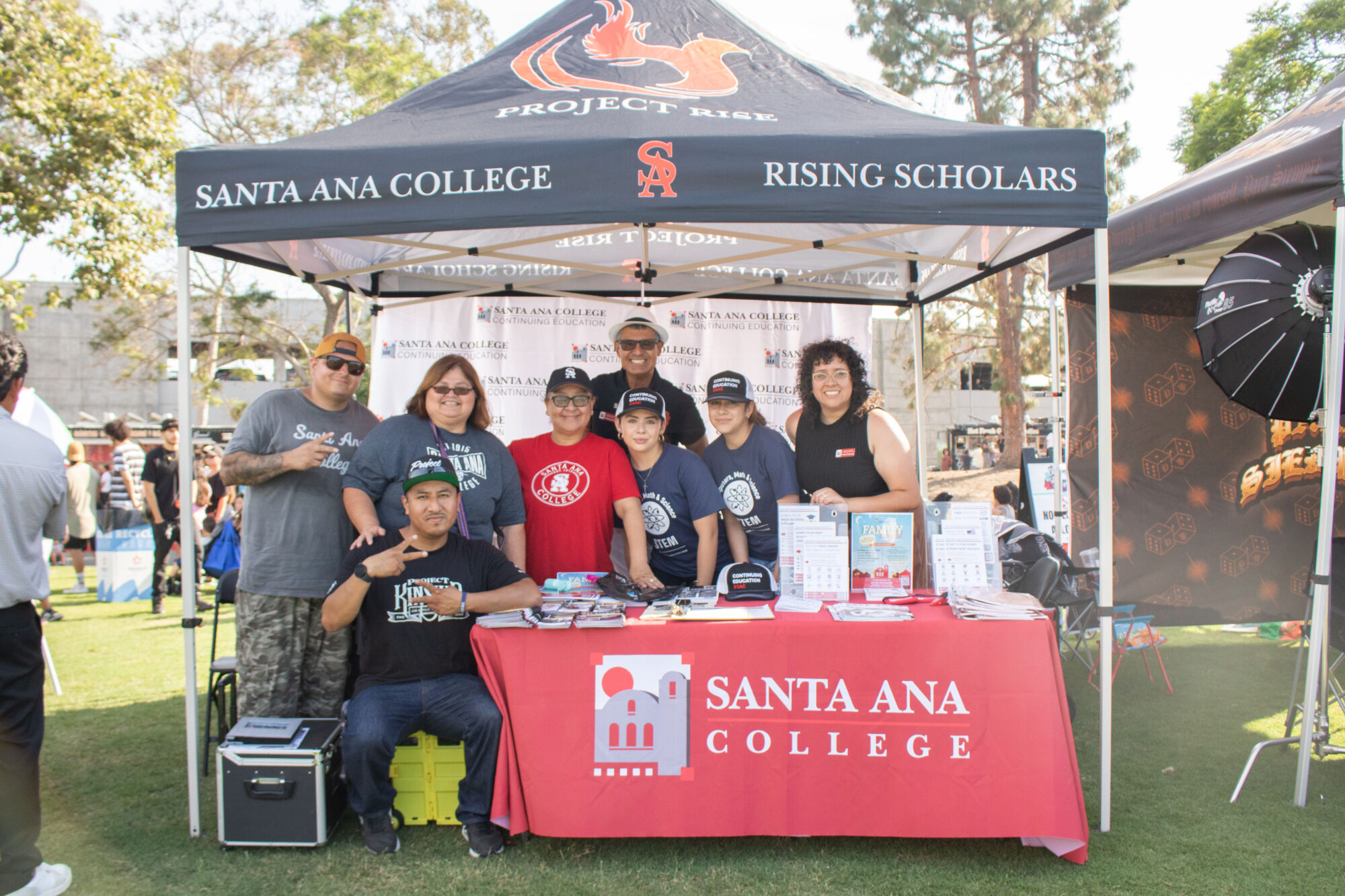 Santa Ana College Rising Scholars booth