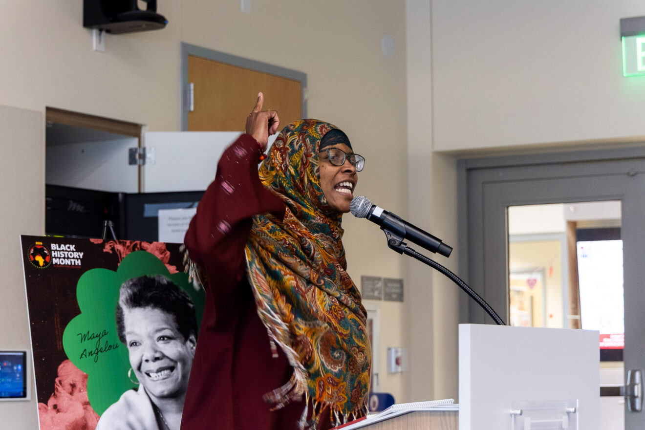Poetry shines through at open mic event honoring Black brilliance